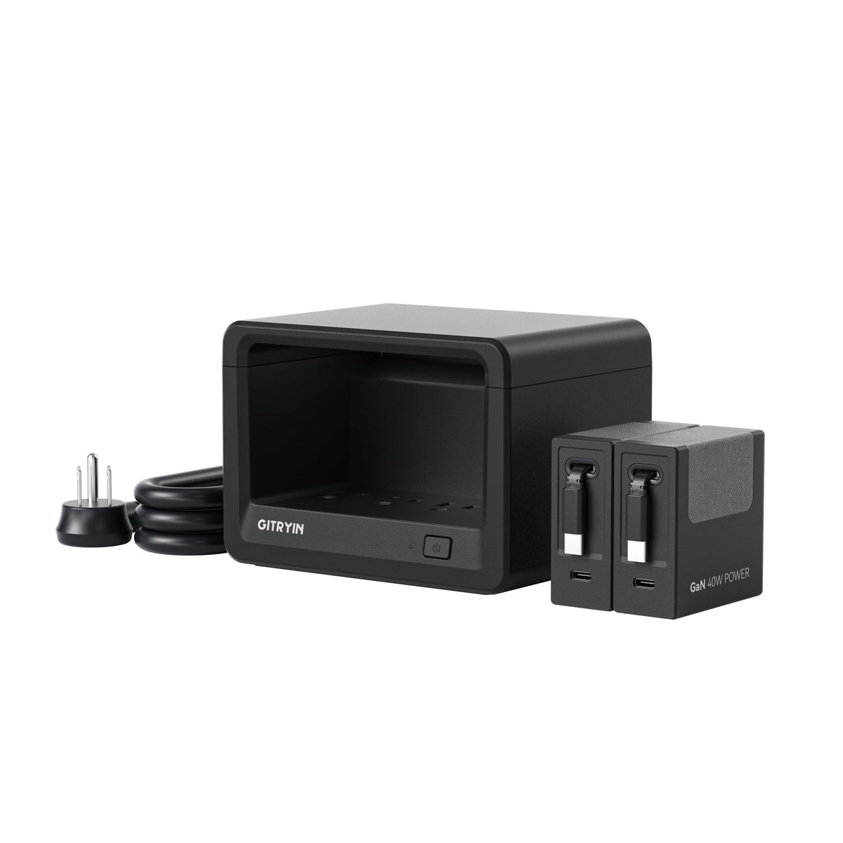 12-in-1 Desktop Charging Station, 160W USB Retractable GaN Charger