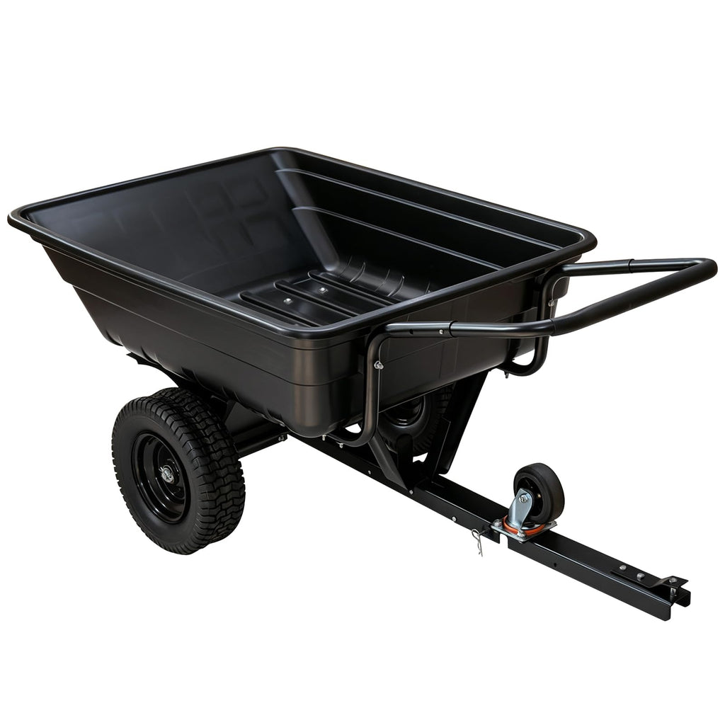 2-in-1 ATV/UTV Trailer Tow Behind Utility Dump Cart