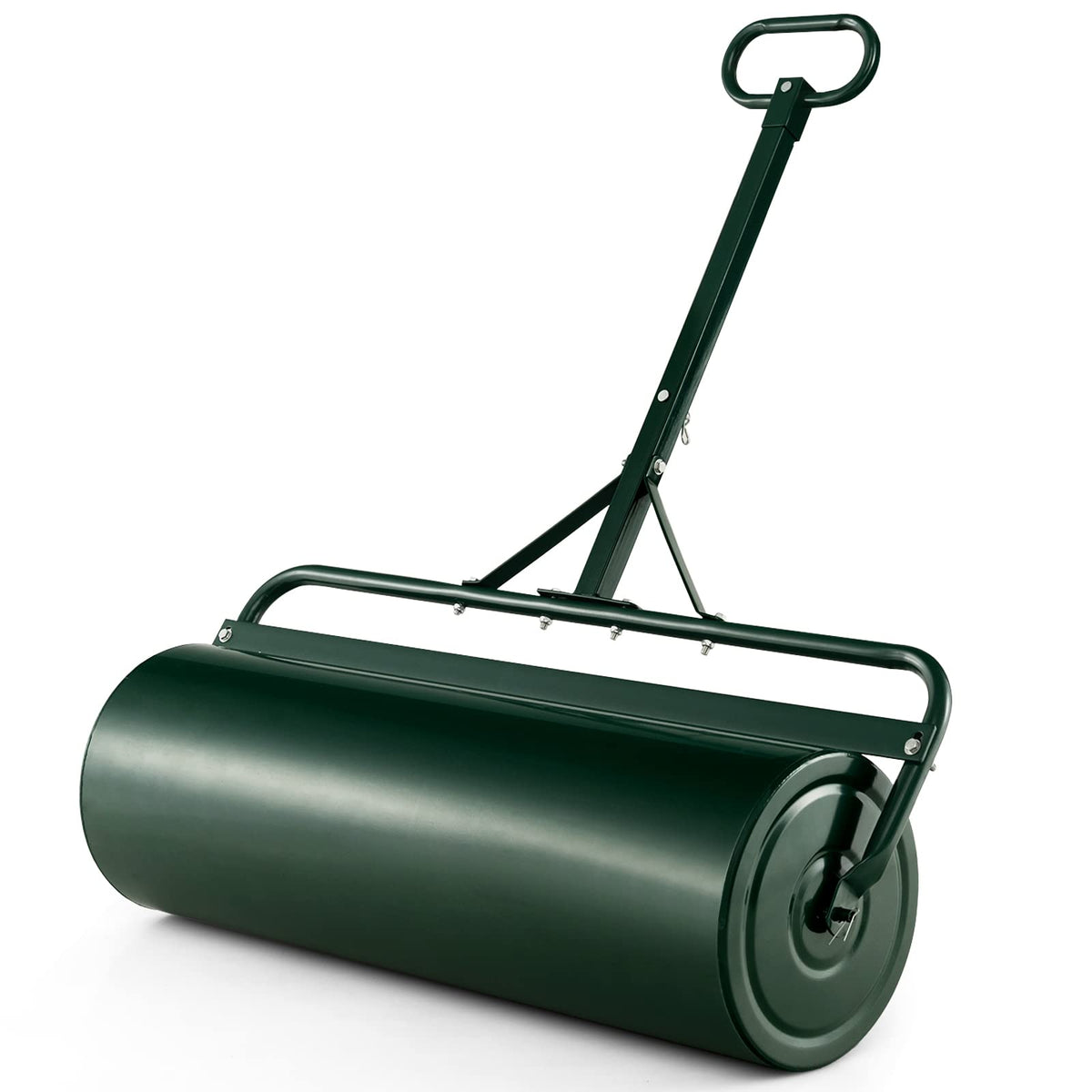 IRONMAX 30 Gallons/113 L Manual Lawn Roller, Water & Sand Fillable, Black