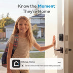 ULTRALOQ U-Bolt WiFi Smart Lock with Door Sensor, App Remote Access