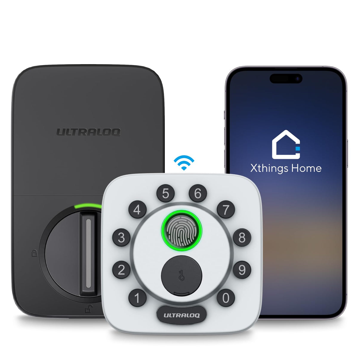 ULTRALOQ Bolt SE Smart Lock with Handle, Fingeprint Deadbolt, Remote Access