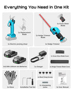 SEESII 3-in-1 Cordless Hedge Trimmer, Grass Shear & Electric Pruning Shears