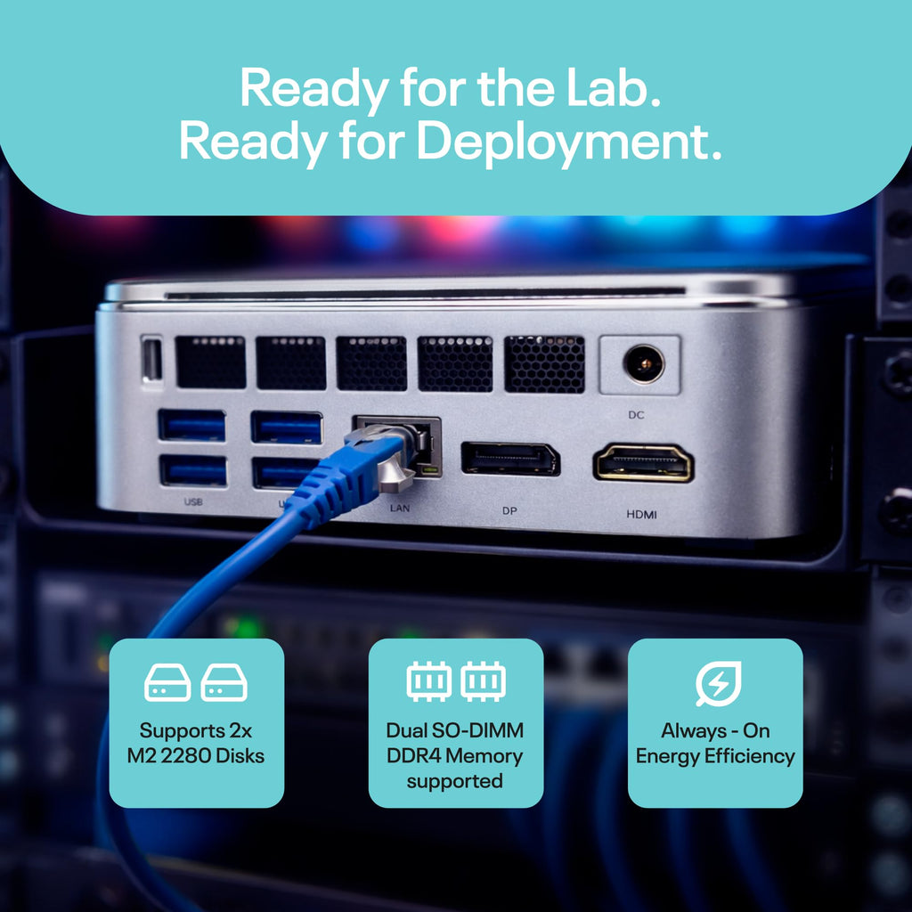 TK Node Mini PC - Home Assistant, AMD R2314, 8GB RAM, 256GB SSD