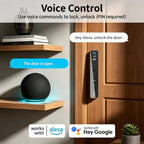 EIYSIE WiFi Smart Lock with Camera & Doorbell, 8-in-1 Keypad Deadbolt, Gold