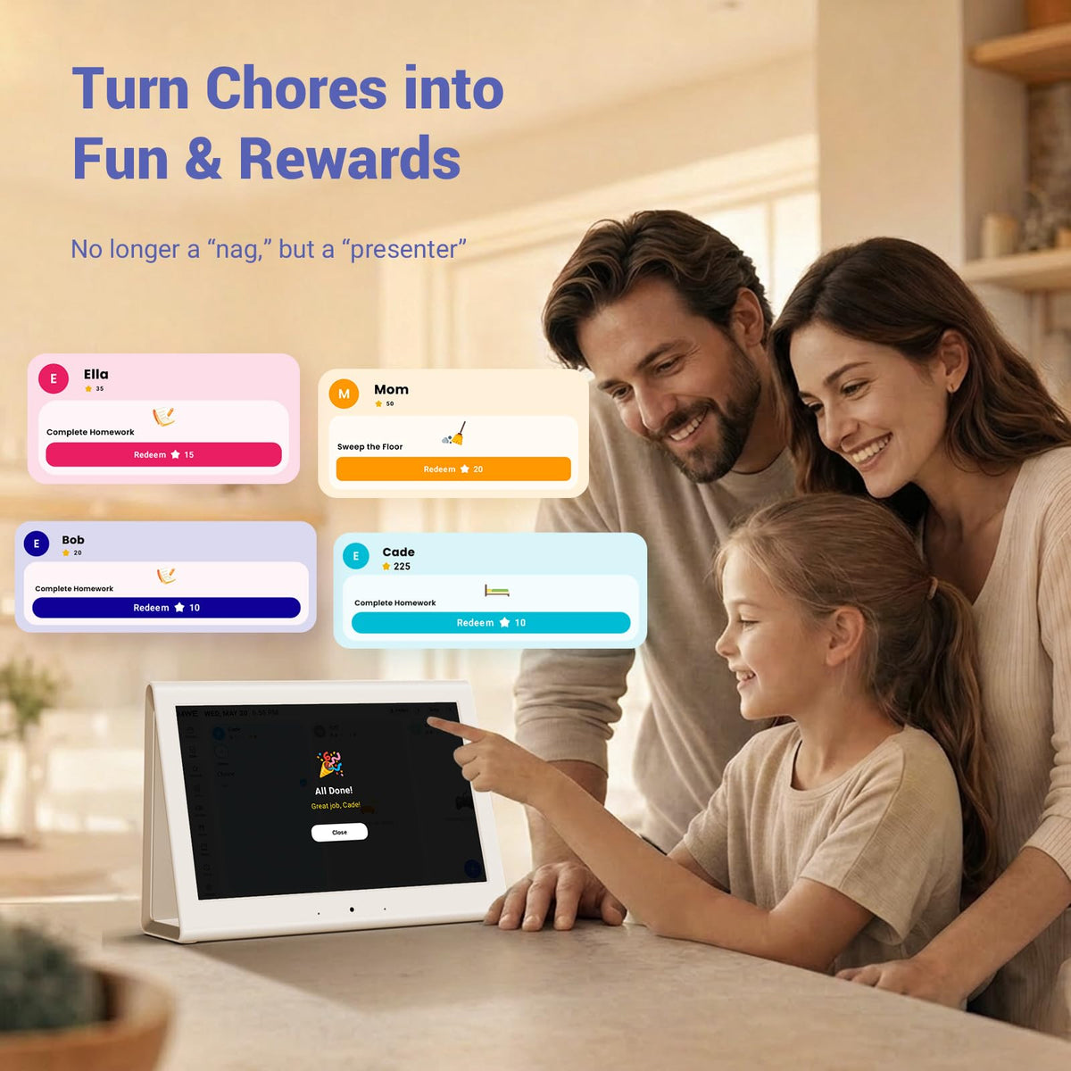 2026 New Upgraded Smart Digital Calendar, Family Planner No Subscription