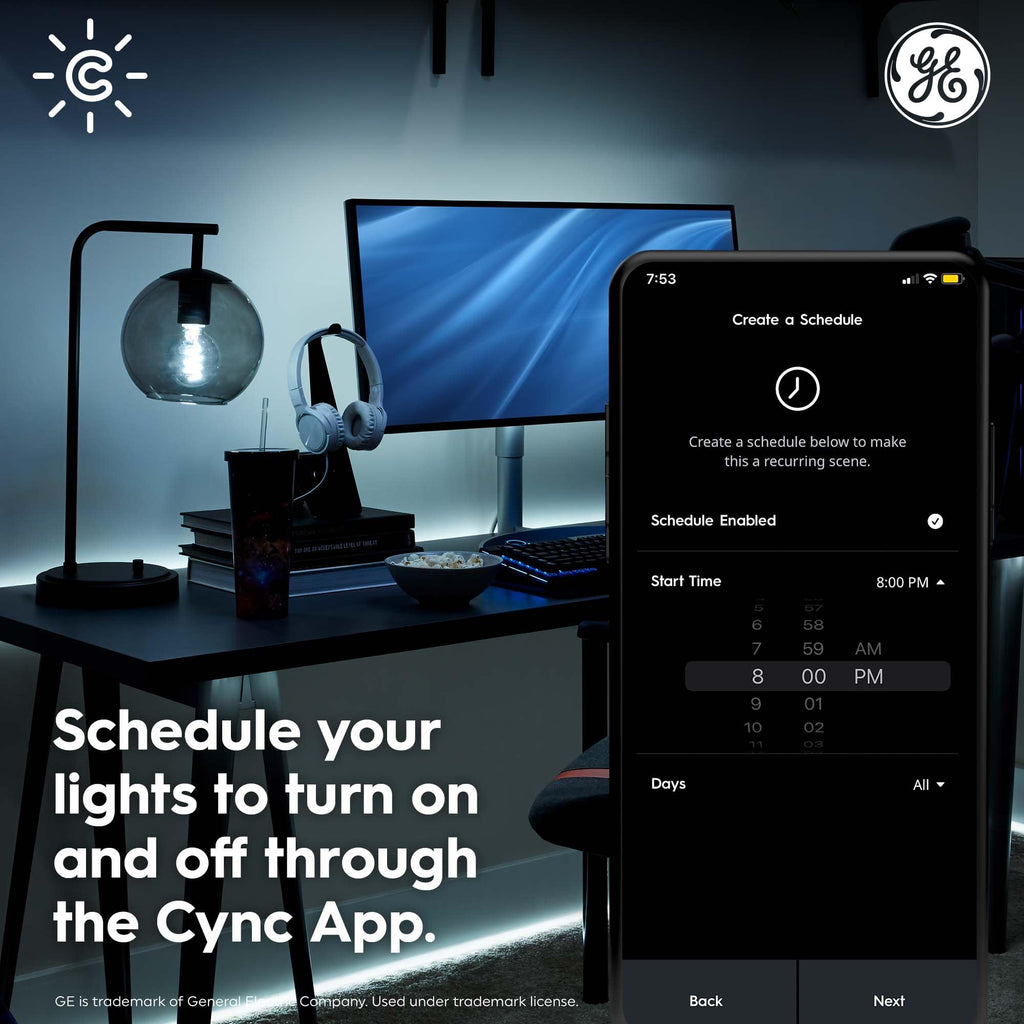 GE Cync Dynamic Effects Smart Eave Lights, Color-Changing, 100ft