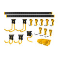 DEWALT Tool Organizer, Wall Mount, Kit for Lawn & Garden Tools, Includes Hooks, 2 Metal Rails, Charger Mount and Magnetic Power Strip, DEWALT Workshop Storage System Compatible (DWST82826)
