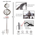 Wind Spinners Outdoor Metal - Large Kinetic Wind Spinner for Yard Garden, Windmills Lawn Ornament Décor for Lawn Patio (Height 84")