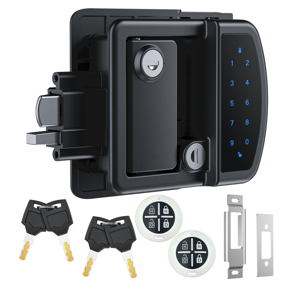 RV Keyless Entry Door Lock with Bluetooth Remote and Keypad for Camper