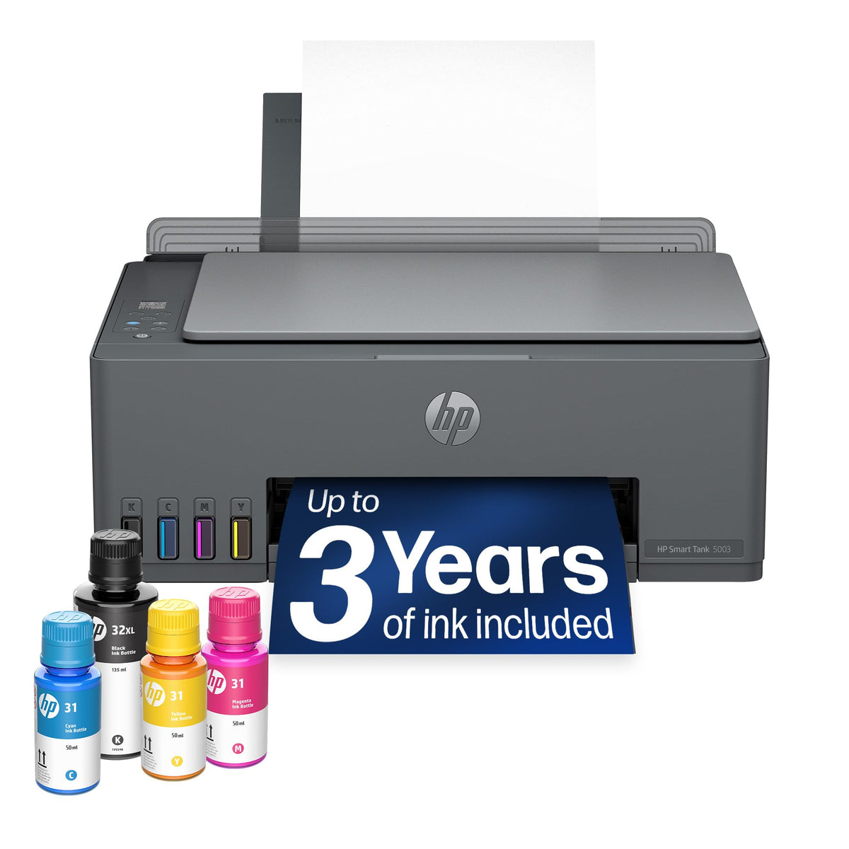 HP Smart Tank 5003 Ink Tank Printer | 3 Years of Ink Included | All-in-One