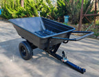 2-in-1 ATV/UTV Trailer Tow Behind Utility Dump Cart