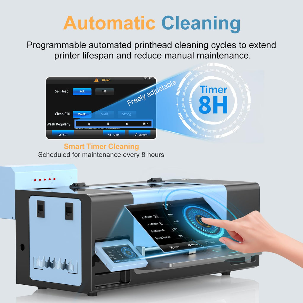 EXPLUX A3 DTF Printer XP600 Printhead S13 Bundle with Shaker Dryer