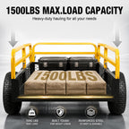 YELLOW JACKET ATV UTV Trailer 1500lbs Tow Behind Dump Cart