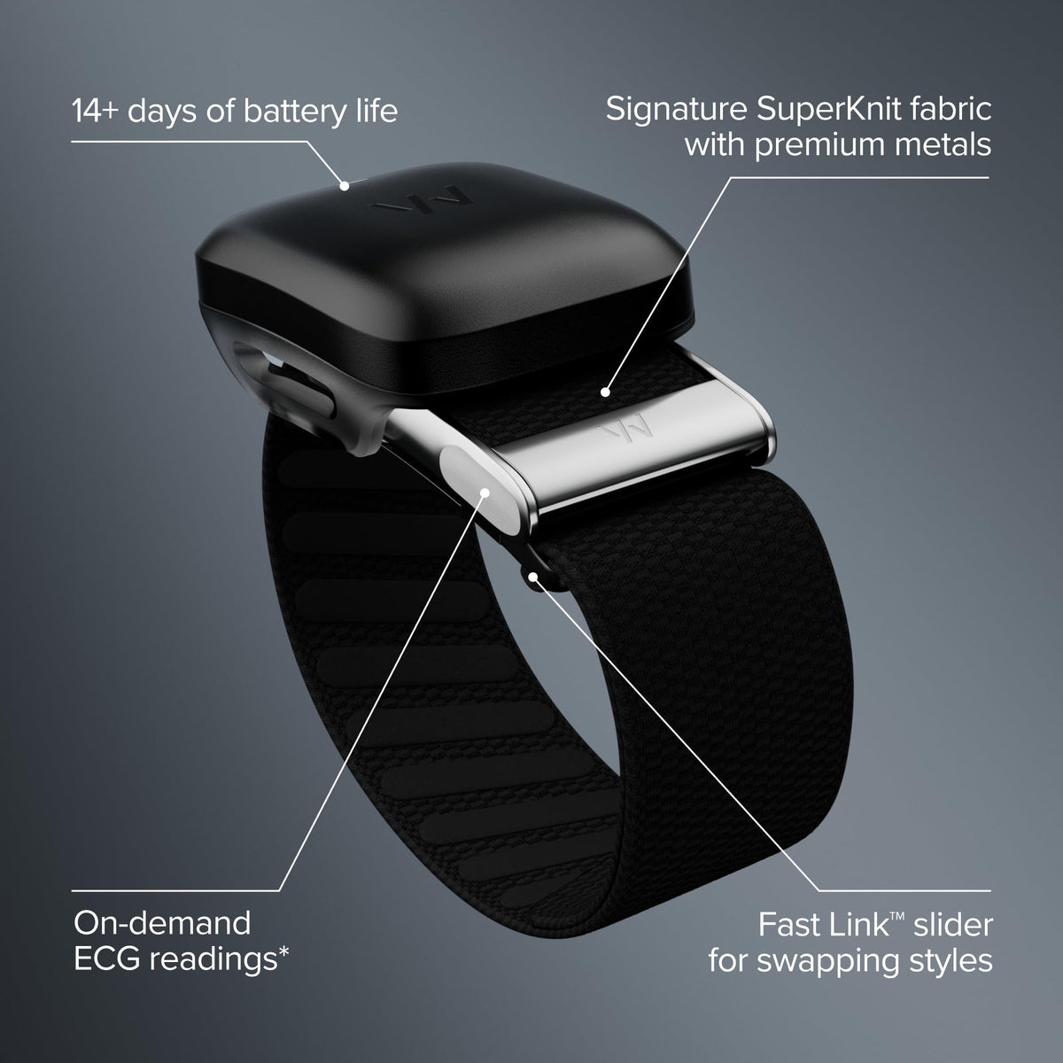 WHOOP 5.0/MG Screenless Fitness, Health, Sleep Wearable-12 Month Membership