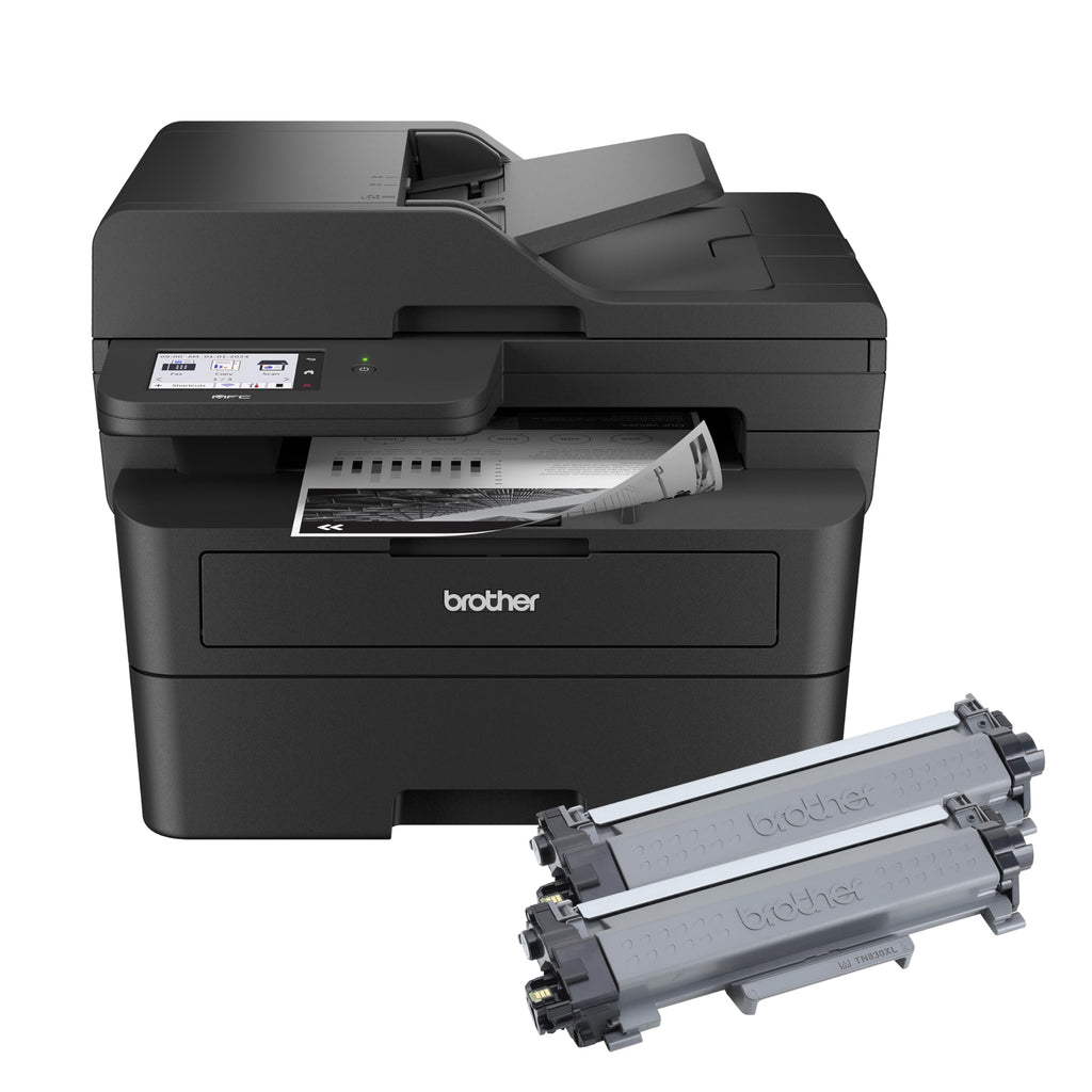Brother Professional Laser Printer with Scanner, High-Speed 36 ppm Monochrome All-in-One, Wireless Duplex Printing and Scanning, Cloud-Ready 3.5 in Touchscreen for Small Business (MFC-L2900DW)
