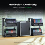 Creality K2 Combo (A) 3D Printer, Multicolor Printing with CFS, 600mm/s Printing Speed, 95% Pre-Assemble, Smart Al Camera & Auto Leveling, Next-Gen Direct Drive Extruder, Build Volume 260*260*260mm