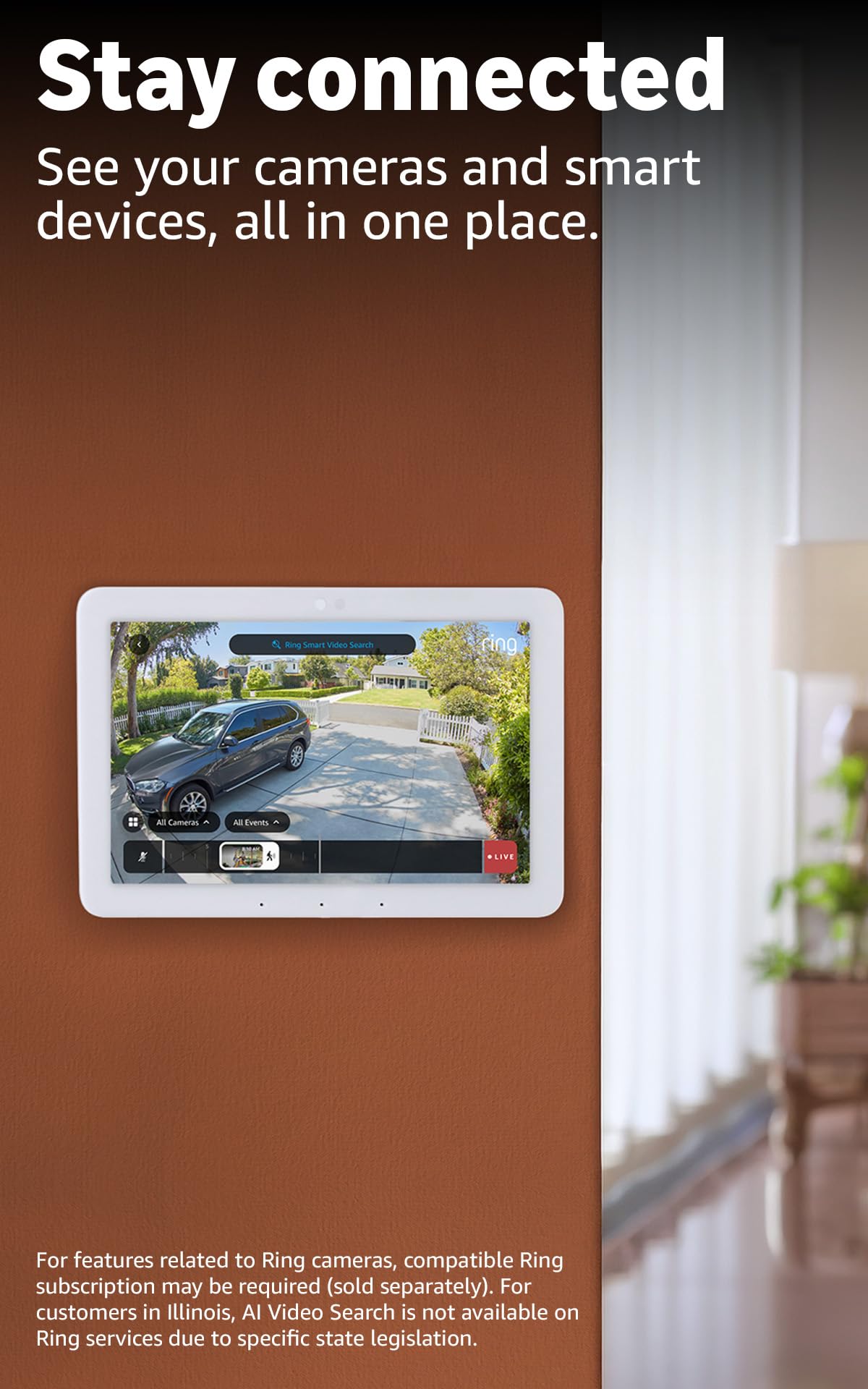 Amazon Echo Hub (newest model), 8", Redesigned with customizable control and Alexa+, Compatible with thousands of devices