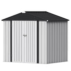 Devoko 10x8 FT Outdoor Storage Shed, Brown