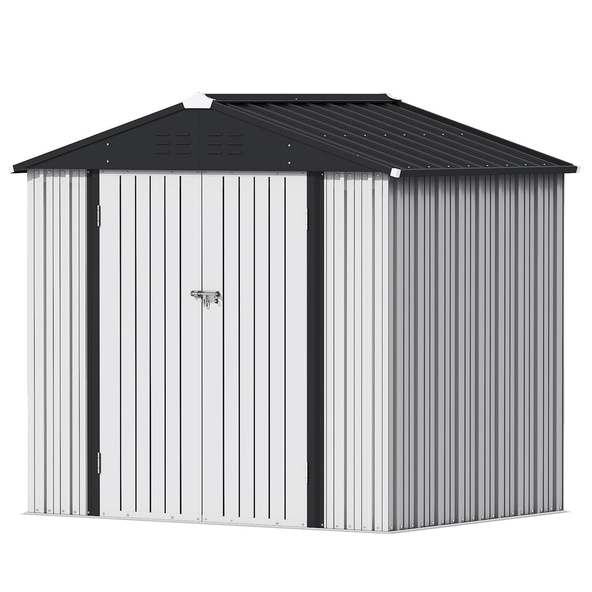 Devoko 10x8 FT Outdoor Storage Shed, Brown