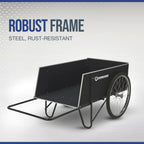 Strongway Garden Cart, 400-Lb. Capacity, 48in., 14 Cu. Ft. 48in.L x 29in.W
