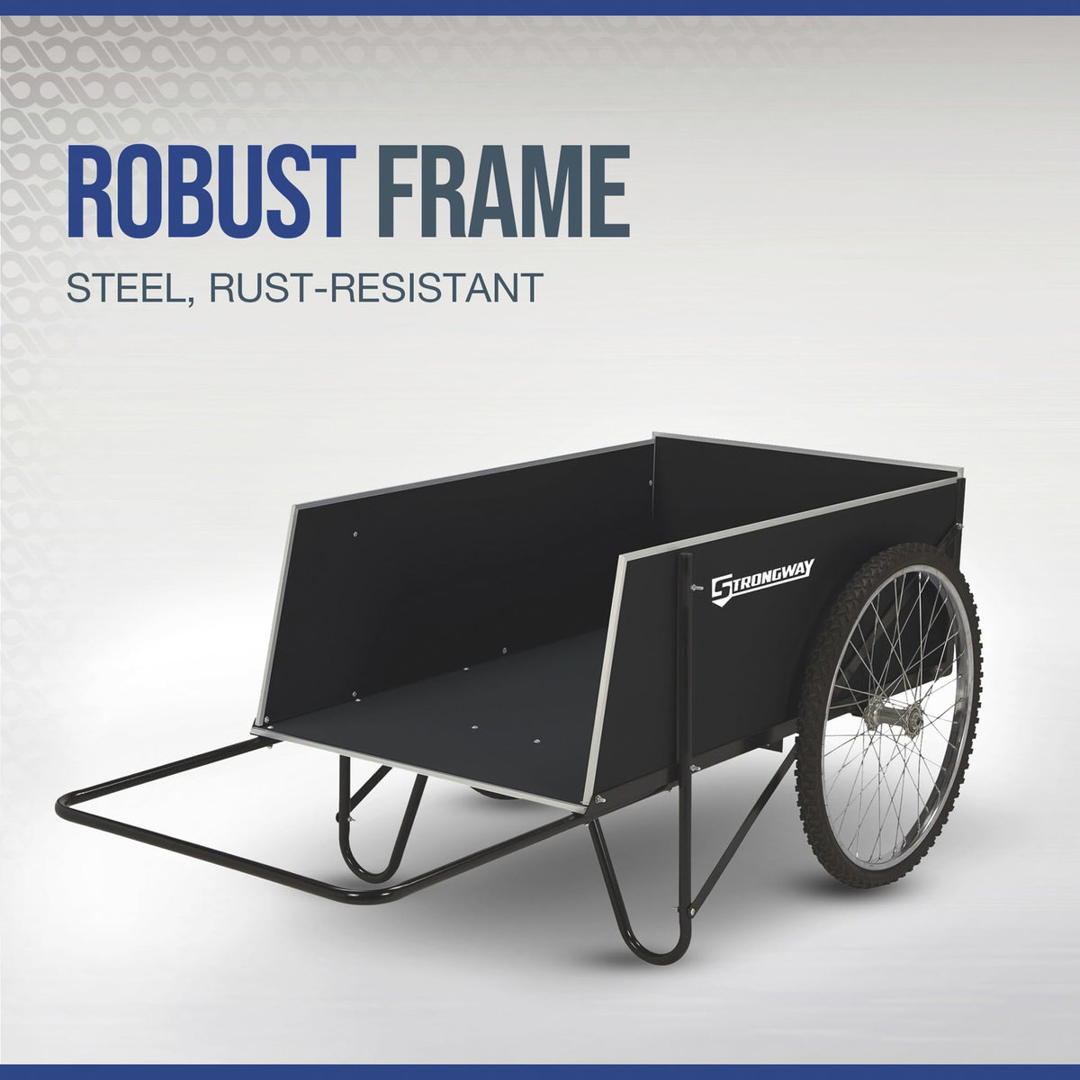 Strongway Garden Cart, 400-Lb. Capacity, 48in., 14 Cu. Ft. 48in.L x 29in.W