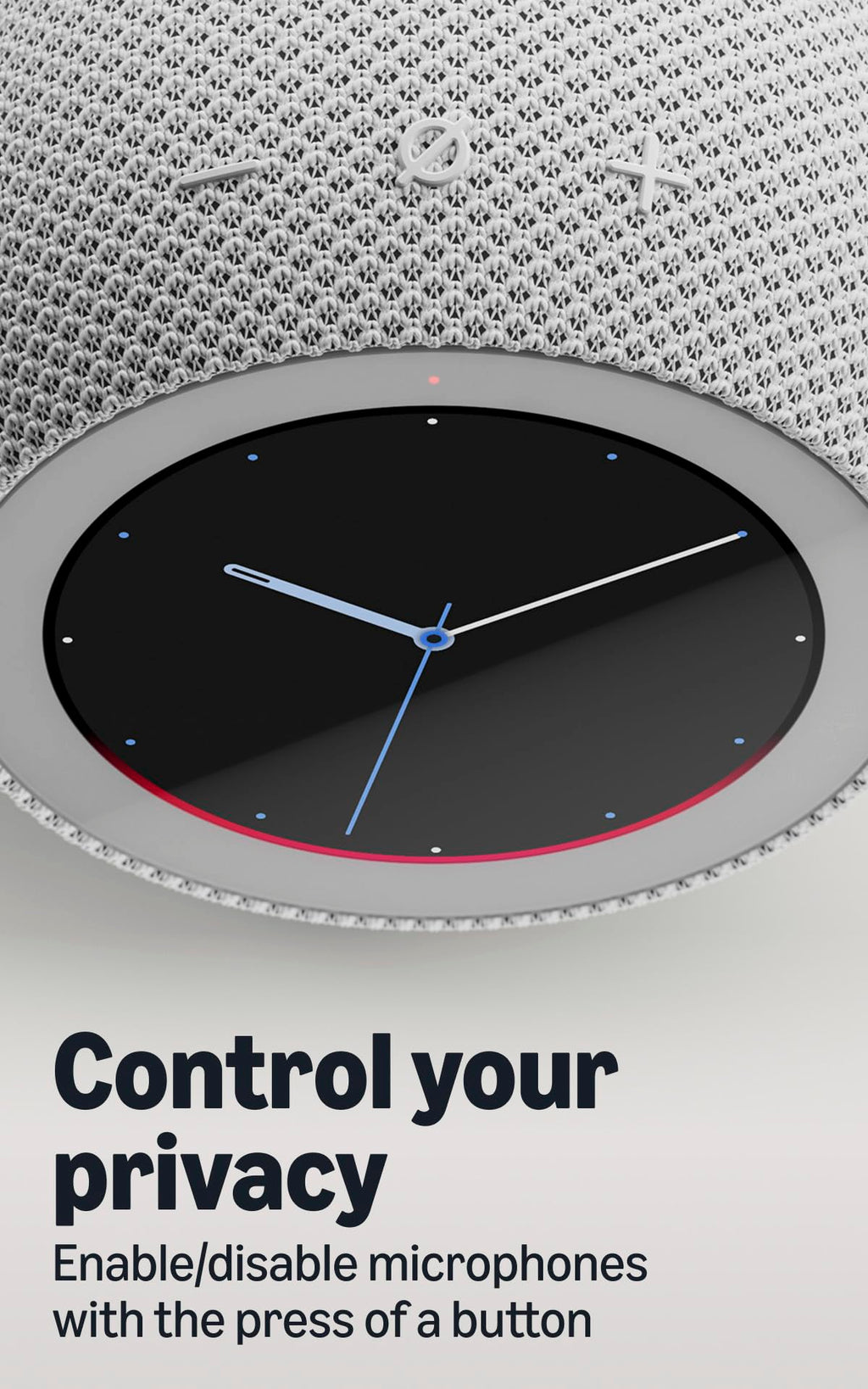 Amazon Echo Time (all-new), Customizable smart clock, Smart alarms, Ambient sounds, Smart home hub, Ideal for bedrooms, Designed for Alexa+, Graphite