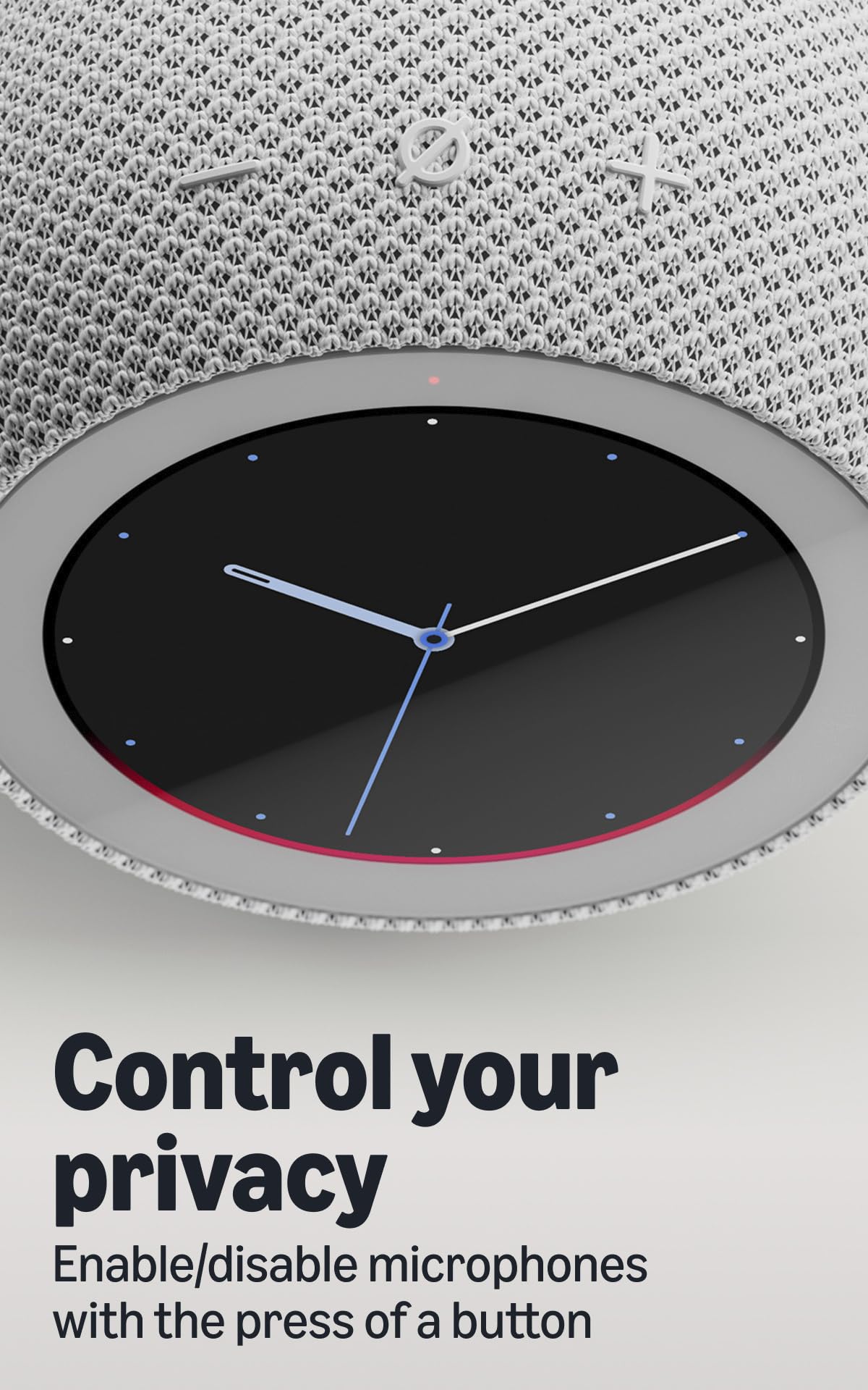 Amazon Echo Time (all-new), Customizable smart clock, Smart alarms, Ambient sounds, Smart home hub, Ideal for bedrooms, Designed for Alexa+, Graphite