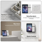 FLEXMAN 3.5Inch Smart Home Control Panel with 3 Gang Relay Touchscreen 3 Button, APP Control Wall Mount Smart Panel Built in IR and Voice Assistant for Sma Mac OS X