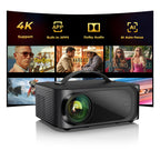 ONOAYO Outdoor-Projector-4K with AI Auto Focus,50WDolby Audio,Built-in Apps