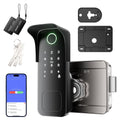 Smart Gate Lock, Electronic Gate Locks for Outdoor Fence, Smart Rim Lock
