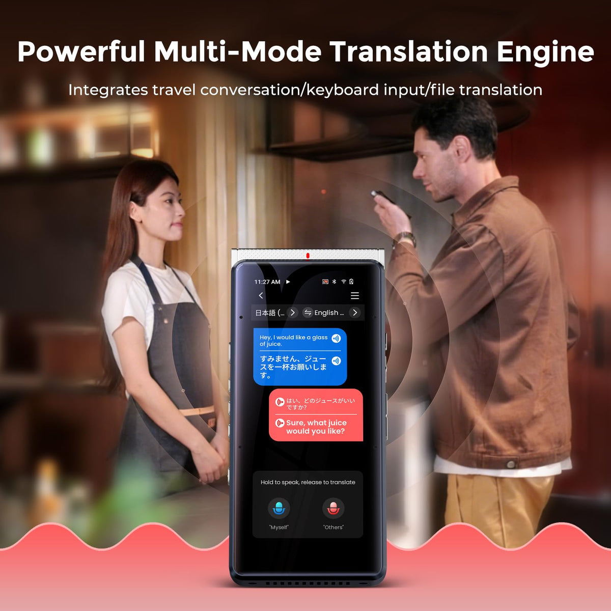 Innioasis PR1 AI Voice Recorder, Transcription & Translation with AI, 3.99 inch 64GB Smart Summarize, Offline AI Processing Note Taker for Meeting & Lectures, Translation for Business Travel, Silver