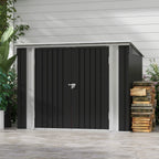 Patiowell 3x3 FT Outdoor Storage Shed, Metal Sheds, Black