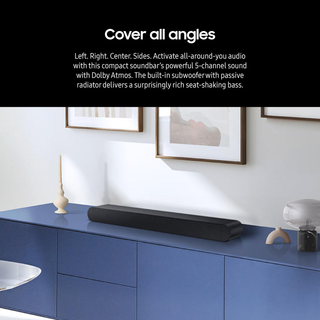 SAMSUNG S60D 5.0ch Soundbar w/Wireless Dolby Atmos Audio, All-in-One Design, Q-Symphony, SpaceFit Sound Pro, Adaptive Sound, Game Mode Pro with Alexa Built-in, HW-S60D/ZA