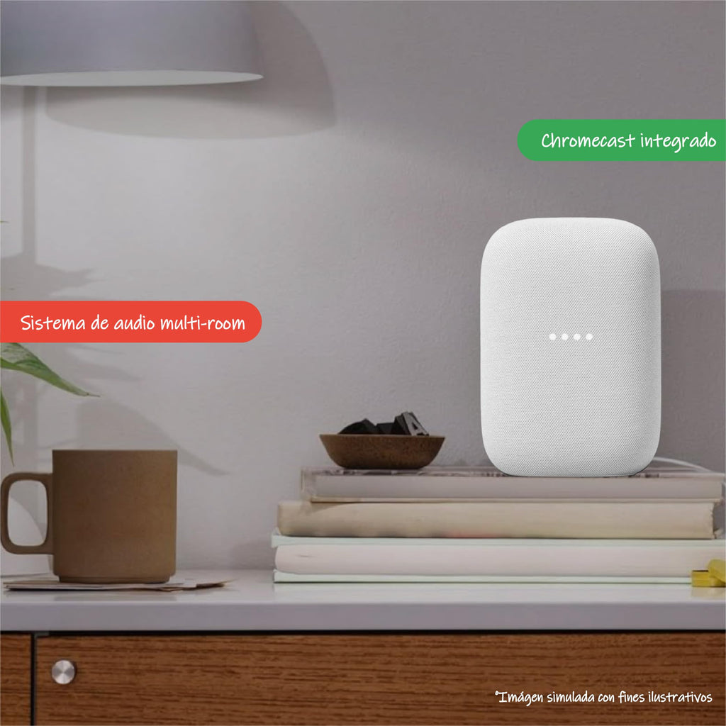 Google Nest Audio (3-Pack) Smart Speakers – Multi-Room Wireless Home Speaker Bundle with Bluetooth, Wi-Fi, Assistant, Stereo Sound, Voice Control & Smart Home Integration