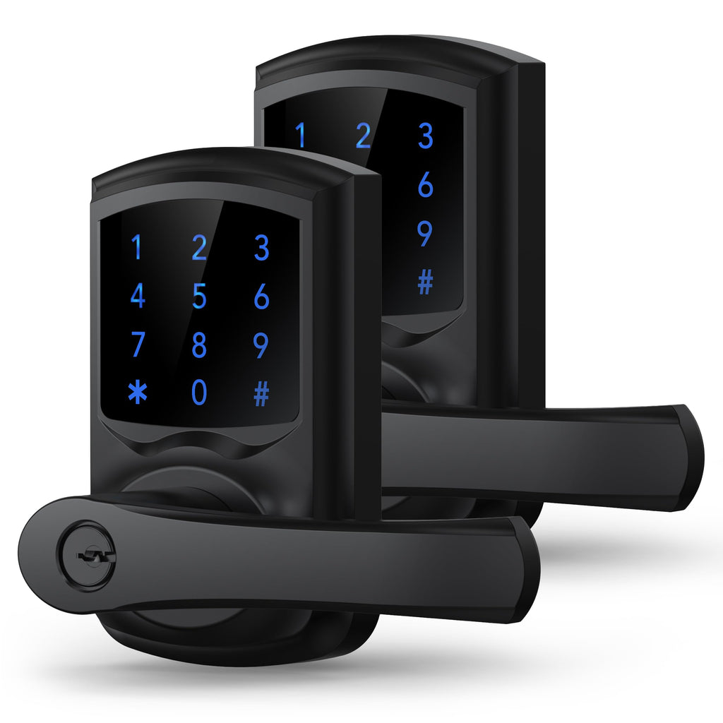 Keypad Keyless Entry Door Lock with Handle Smart Digital Deadbolts 4 Pack