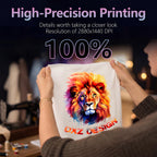DXZ 2026 14'' A3 DTF Printer Bundle, F1080 Printhead High Speed DTF Machine for Multi-Fabric, One-Click Print-to-Bake & 24/7 Auto-Maintenance, 2-Year Ink Included