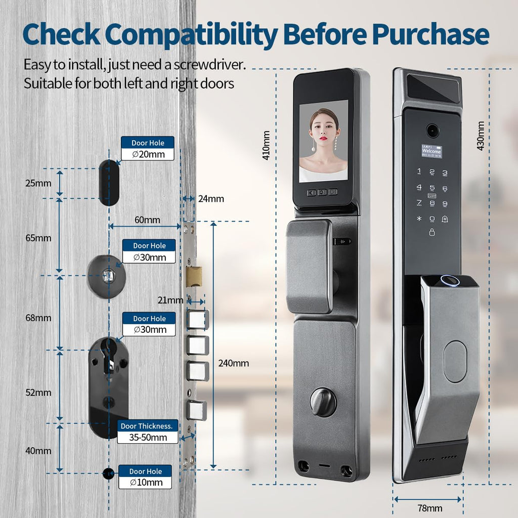 Sophies Smart Door Lock with Camera