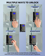Smart Glass Door Lock,Perfiware 4in1 Biometric Fingerprint Glass Door Locks LG2315,2024 Drill-Free Keyless Entry Upgraded Door Locks,Great for Office,Home,Hotel,Apartment