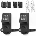 Hicarer 1 Pack Commercial Keyless Door Lock with Keypad Lever, Silver