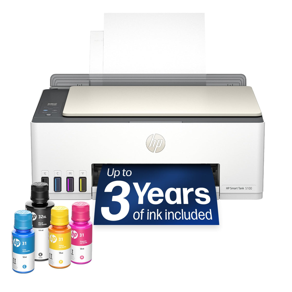 HP Smart Tank 5100 Ink Tank Printer | 3 Years of Ink Included | All-in-One