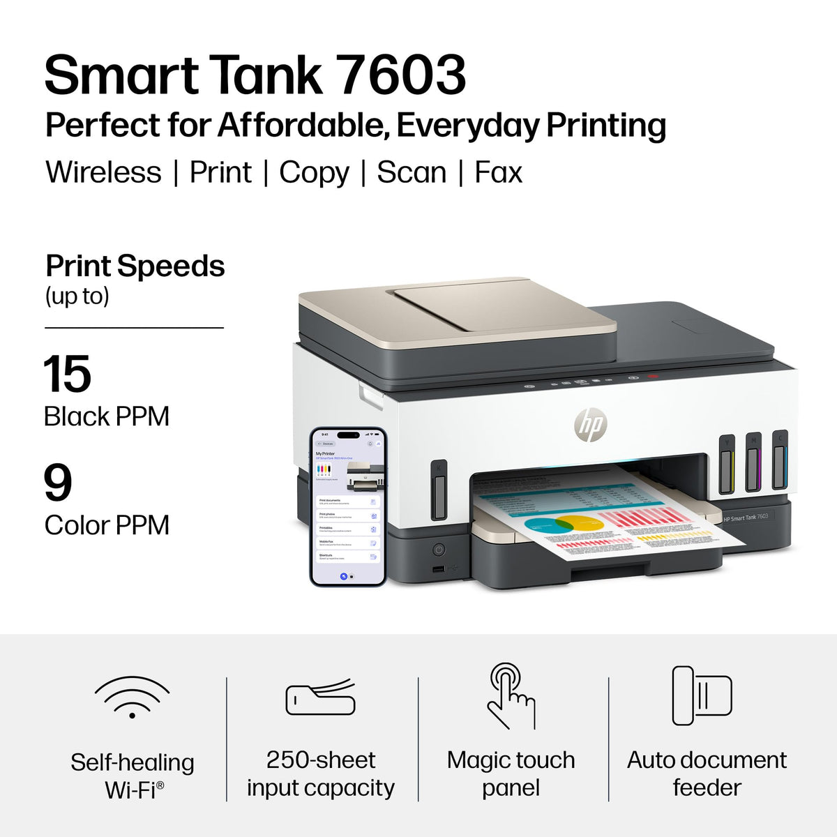 HP Smart Tank 7603 Ink Tank Printer | 3 Years of Ink Included | All-in-One