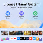 【Native 1080P & Netflix Ready 】Smart Projector with WiFi and Bluetooth