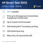 HP Smart Tank 5003 Ink Tank Printer | 3 Years of Ink Included | All-in-One