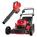PowerSmart 40V 21" Cordless Lawn Mower + 465 CFM Leaf Blower, 3 Batteries