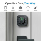 ULTRALOQ Bolt SE Smart Lock with Handle, Fingeprint Deadbolt, Remote Access