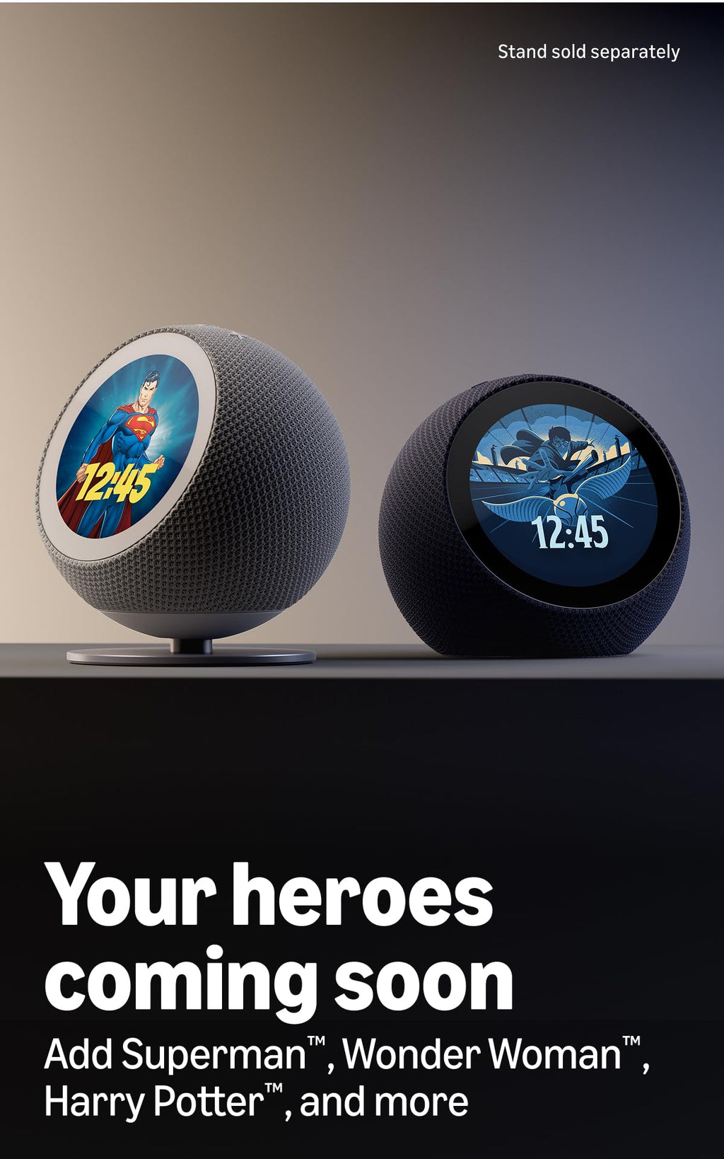Amazon Echo Time (all-new), Customizable smart clock, Smart alarms, Ambient sounds, Smart home hub, Ideal for bedrooms, Designed for Alexa+, Graphite