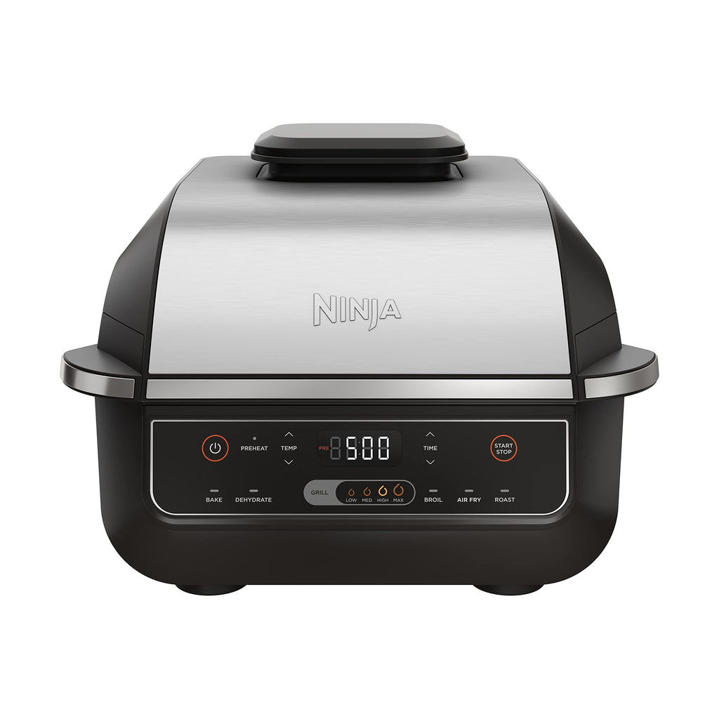 Ninja Foodi Smart 6-in-1 Indoor Grill & Air Fryer, 4 Qt, Black/Grey, FG551