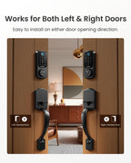 DESLOC B200 Smart Front Door Lock Handle Set, Fingerprint & App Control
