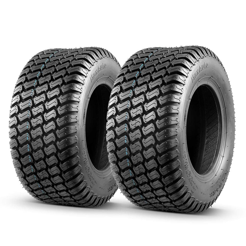 MaxAuto 2PCS 23x10.50-12 Turf Tires 23x10.5x12 Lawn Mower Golf Cart Garden Tractor Tire, 4PR Tubeless
