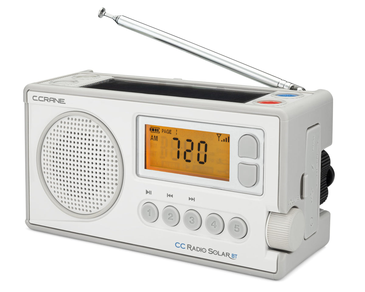 C. Crane CCRadio 3 Long Range Reception AM, FM, NOAA Weather Plus Alert and 2-Meter Ham Band Portable Digital Radio with Bluetooth